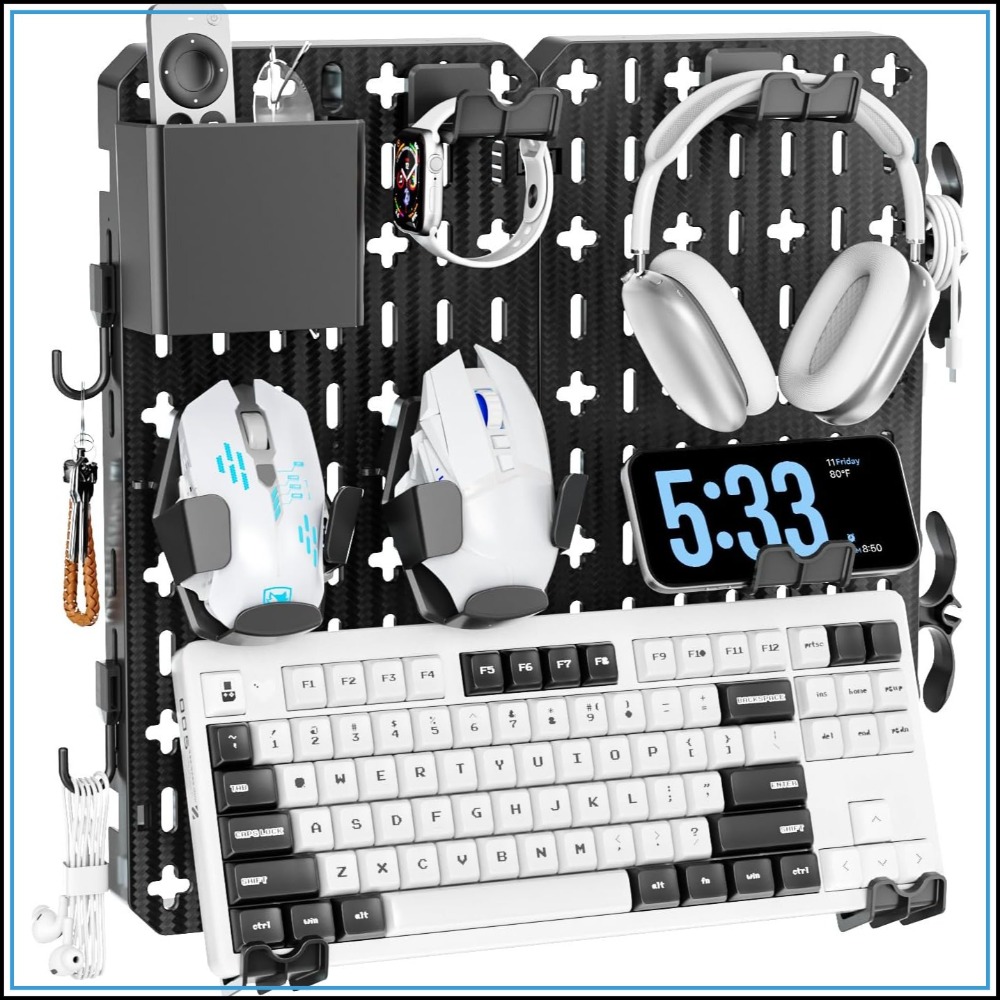 Pen Holder Organizer - Wall Mount Keyboard & Mouse Display