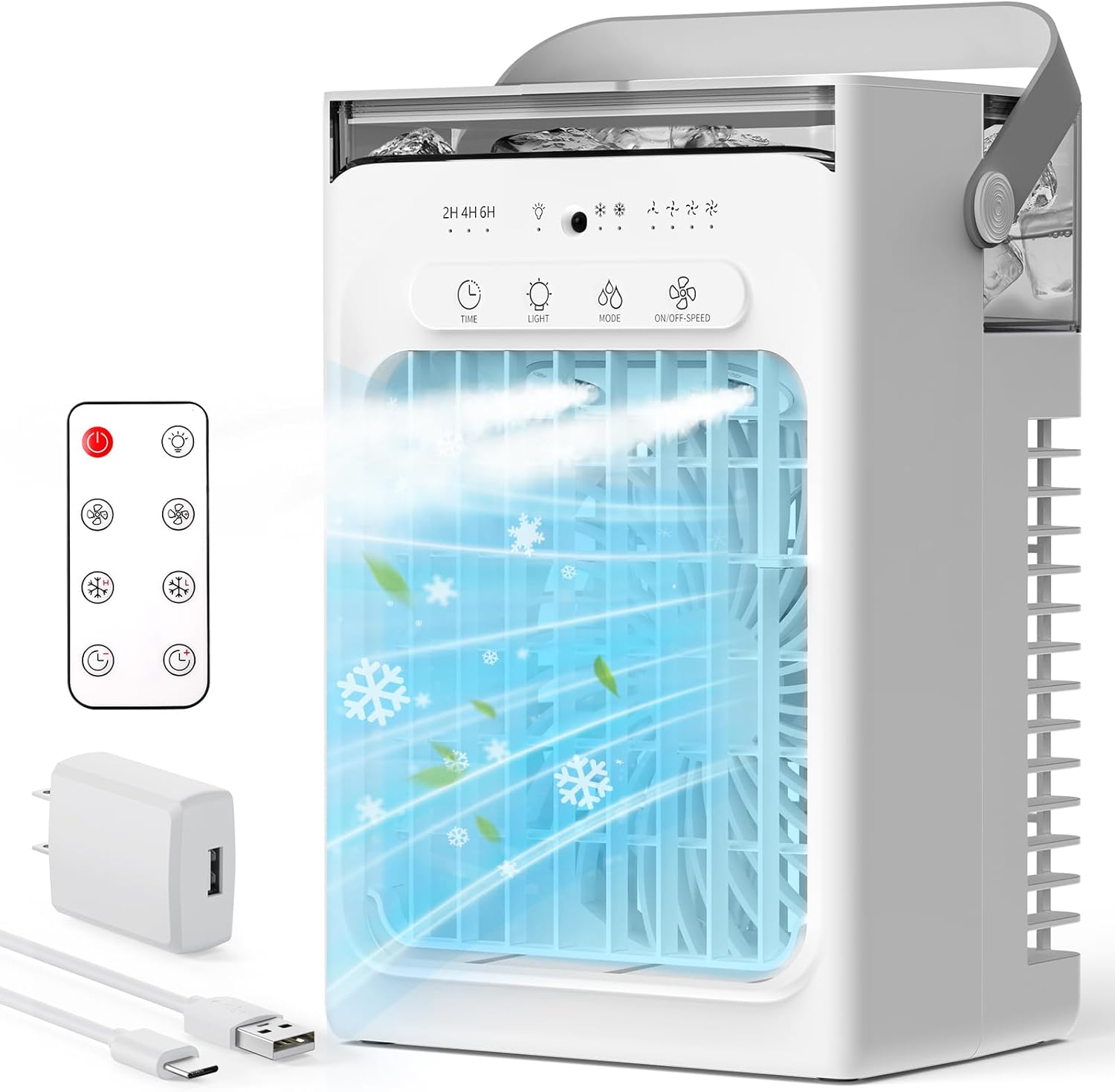 Home Office Hours - Mini Personal Evaporative Cooler, Portable AC
