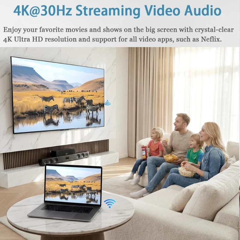 Home Office Pc - Portable 4K Wireless HDMI Transmitter Receiver