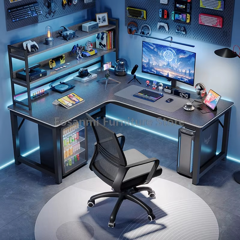 Home Office Furniture Sets - L-Shaped Computer Desk and Chair Set
