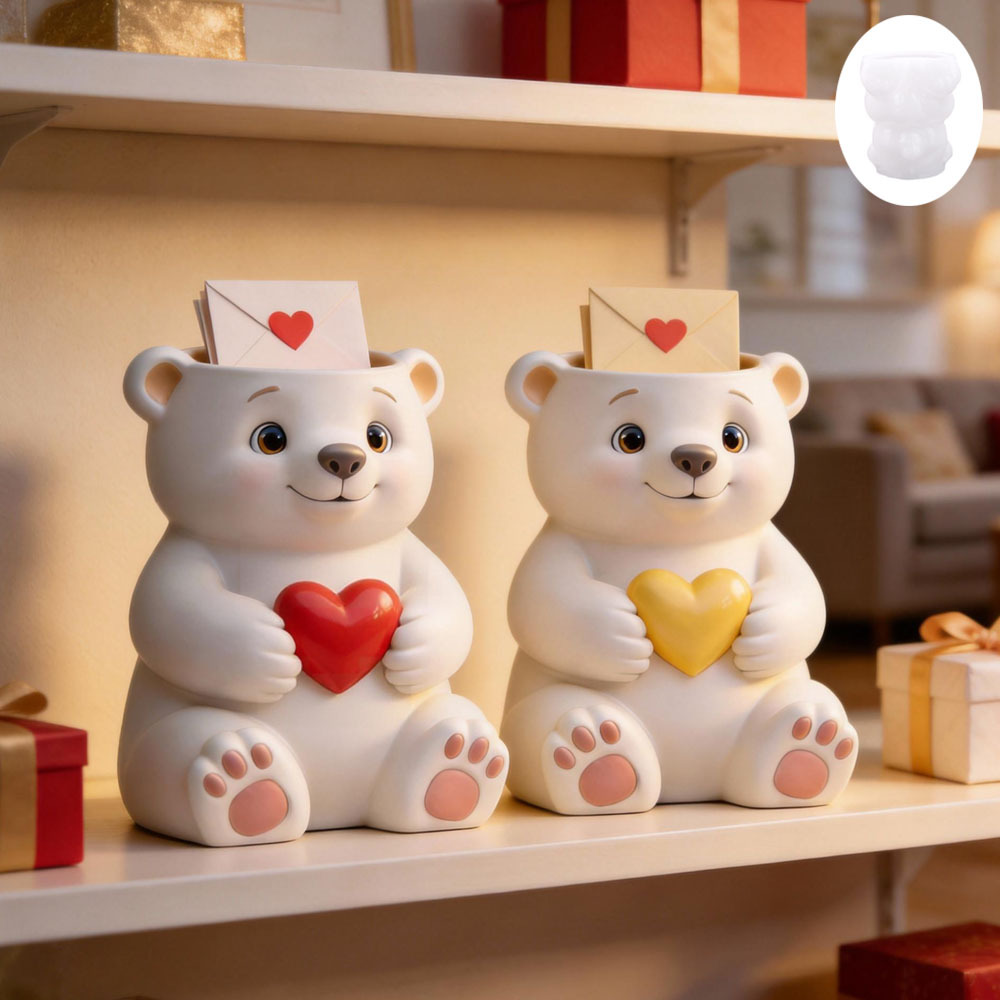 Bear Pen Holder Smooth Surface - đánh giá và giá Pen Holder Organizer