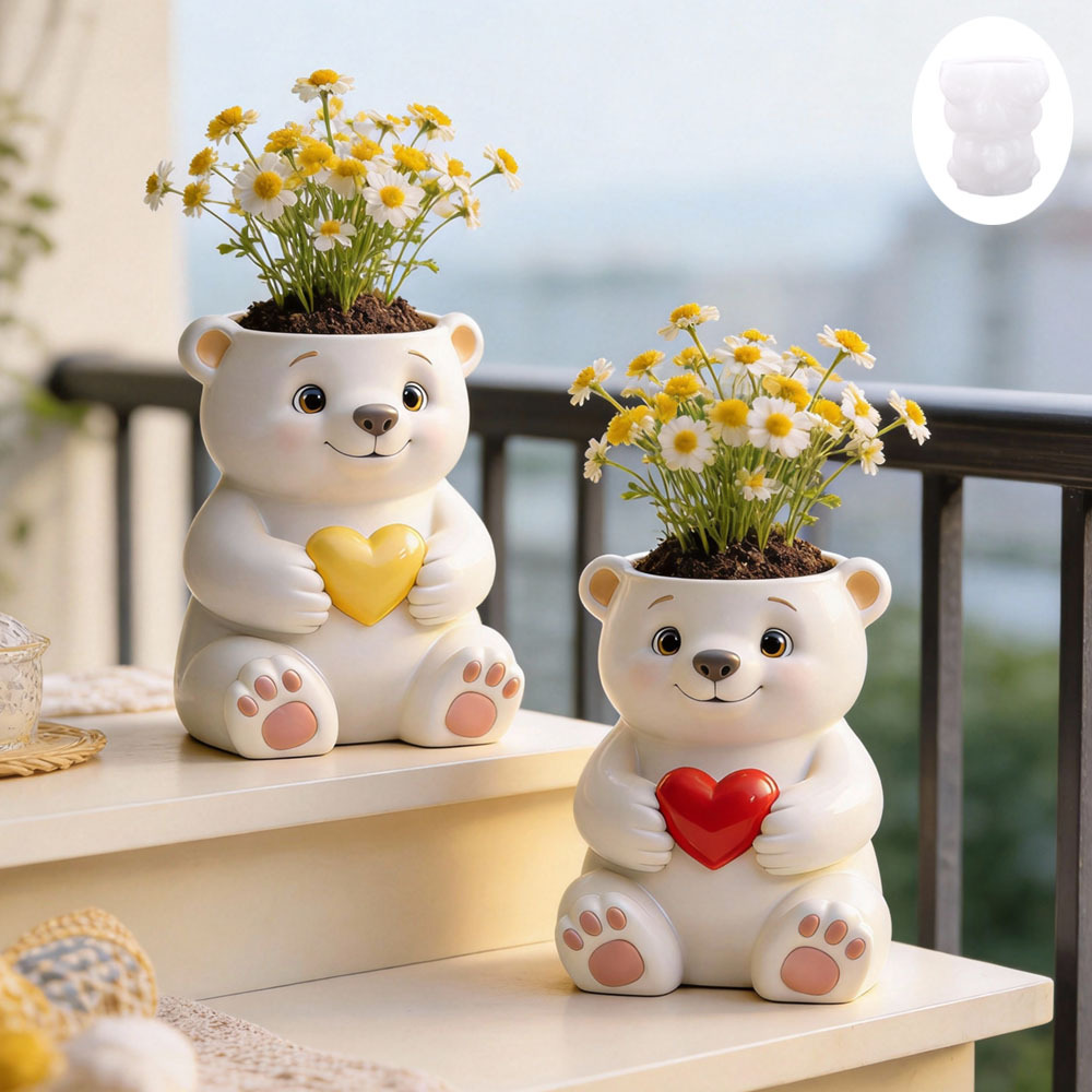 Bear Pen Holder Smooth Surface - đánh giá và giá Pen Holder Organizer