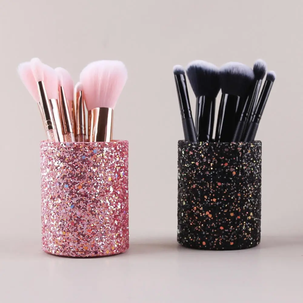 Sparkling Makeup Brush Bucket  - đánh giá và giá Pen Holder Organizer
