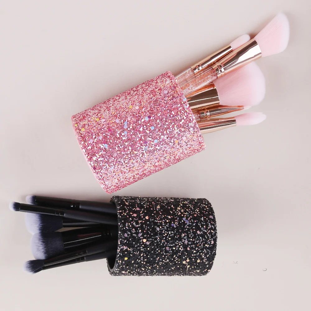 Sparkling Makeup Brush Bucket  - đánh giá và giá Pen Holder Organizer