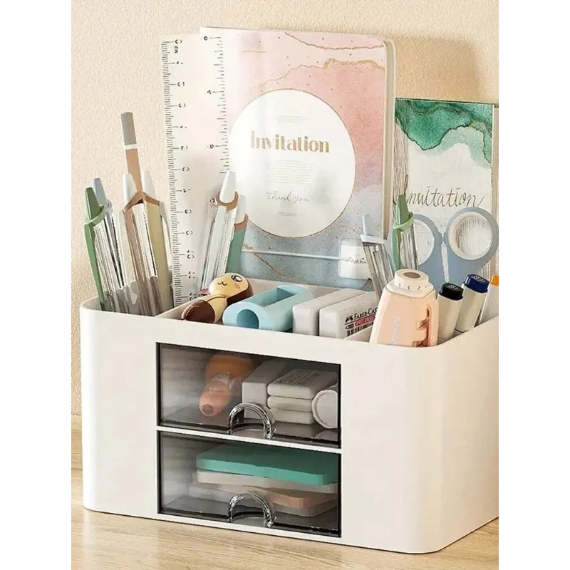 1PC Pen Organizer With 2 Drawe - đánh giá và giá Home Office Furniture Sets
