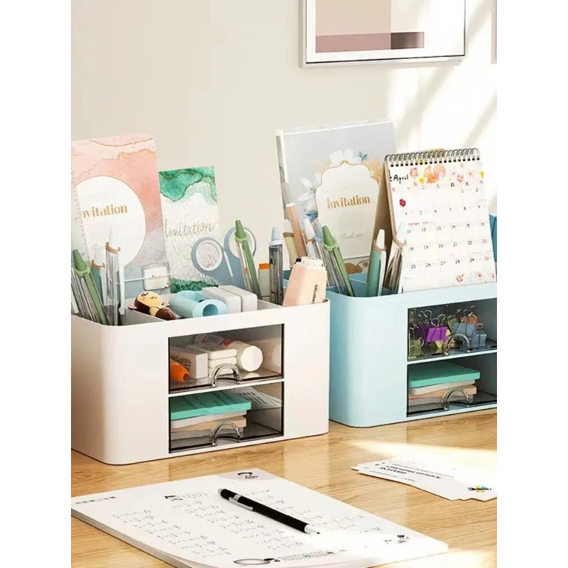 1PC Pen Organizer With 2 Drawe - đánh giá và giá Home Office Furniture Sets