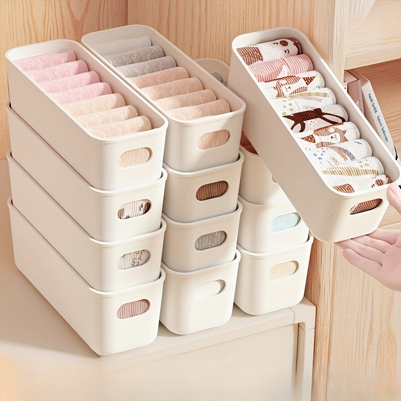4pcs White Plastic Storage Box - đánh giá và giá Home Office Furniture Sets
