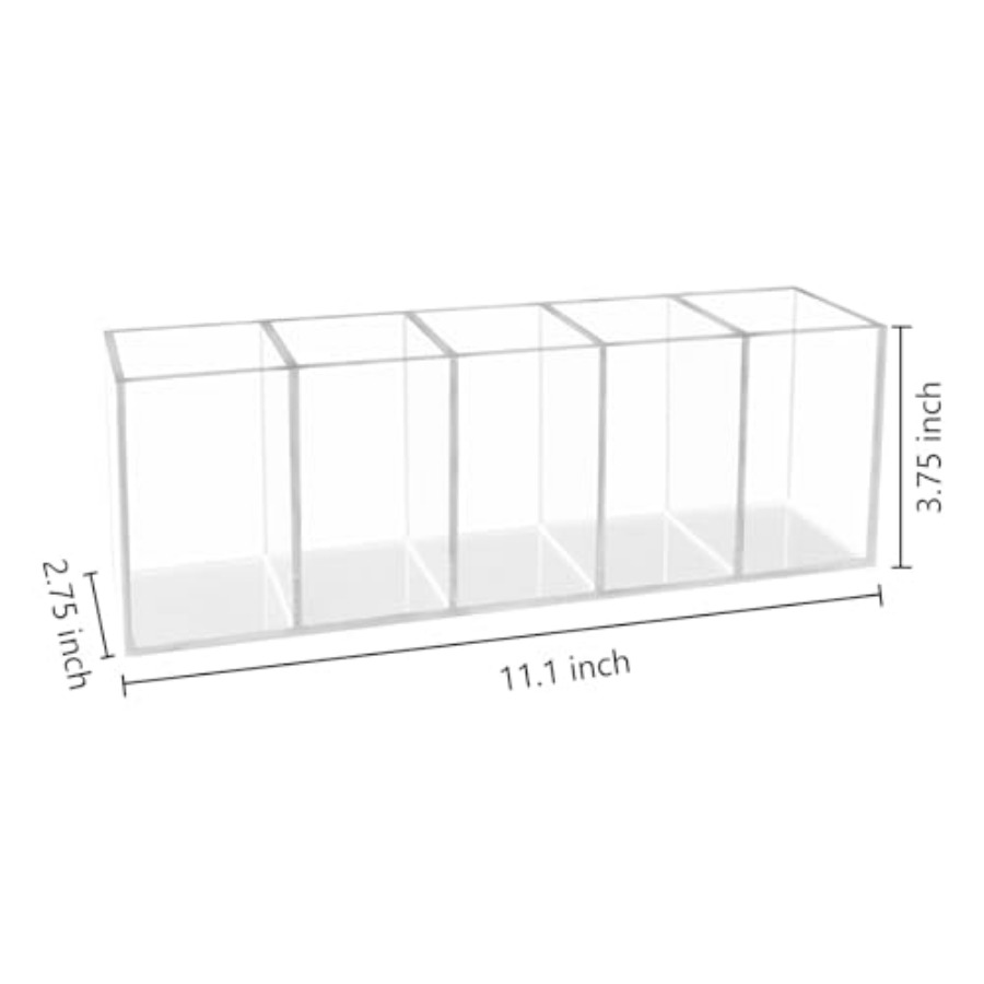 Acrylic Clear Pen Holder 5 Com - đánh giá và giá Pen Holder Organizer