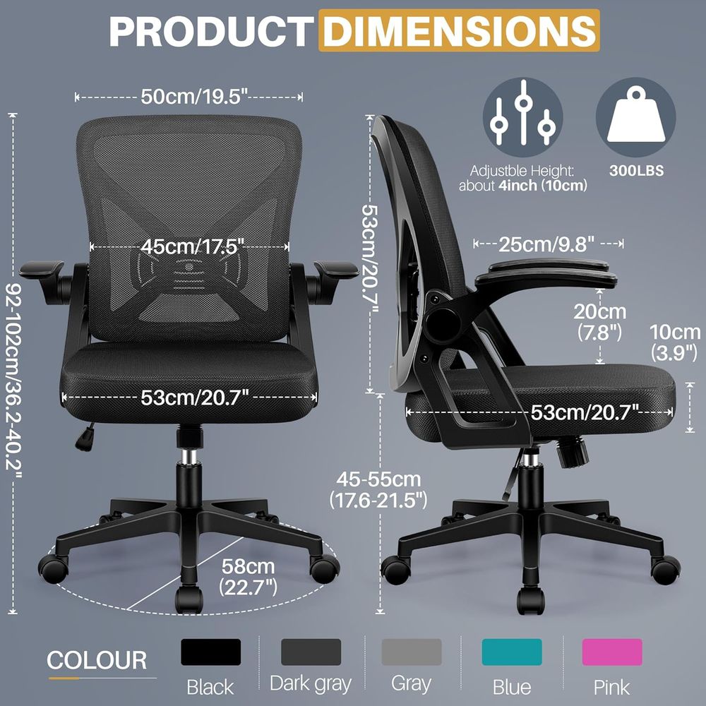 Ergonomic Mesh Desk Chair with - đánh giá và giá Home Office Furniture Sets
