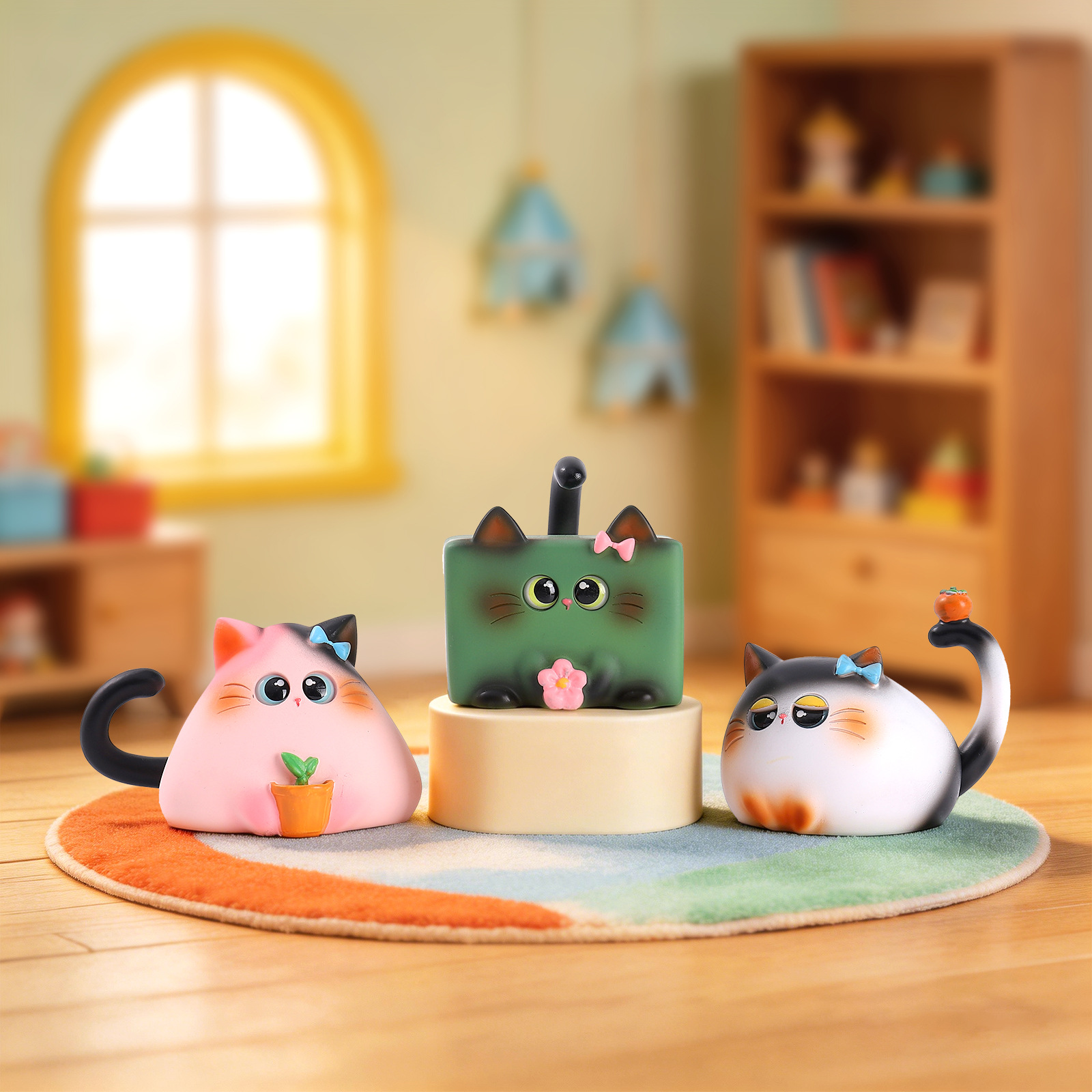 Blind Box Cat Figurine Resin C - đánh giá và giá Home Office Jobs