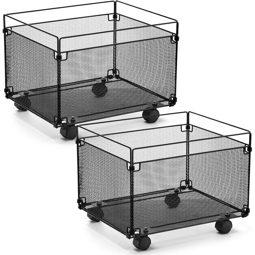 2-Pack Mesh Rolling Cart with  - đánh giá và giá Rolling File Cart