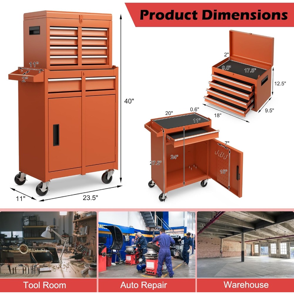Tool Chest, 5 Drawers Rolling  - đánh giá và giá Rolling File Cart