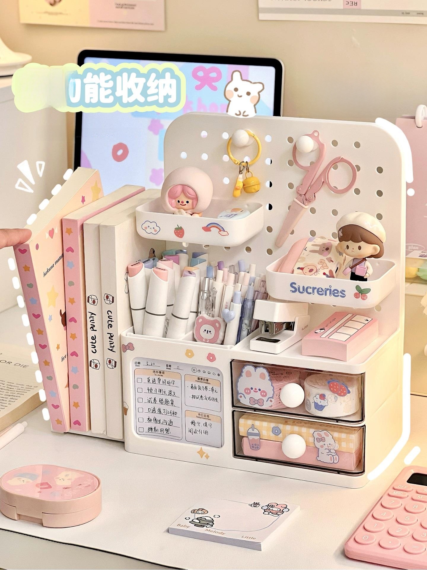 Desktop Hole Board Storage Box - đánh giá và giá Pen Holder Organizer