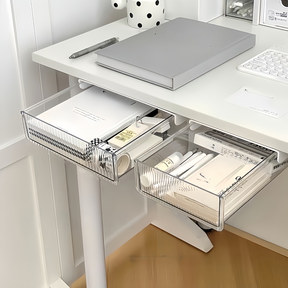 1pc Under Desk Clear Drawer Or - đánh giá và giá Home Office Furniture Sets