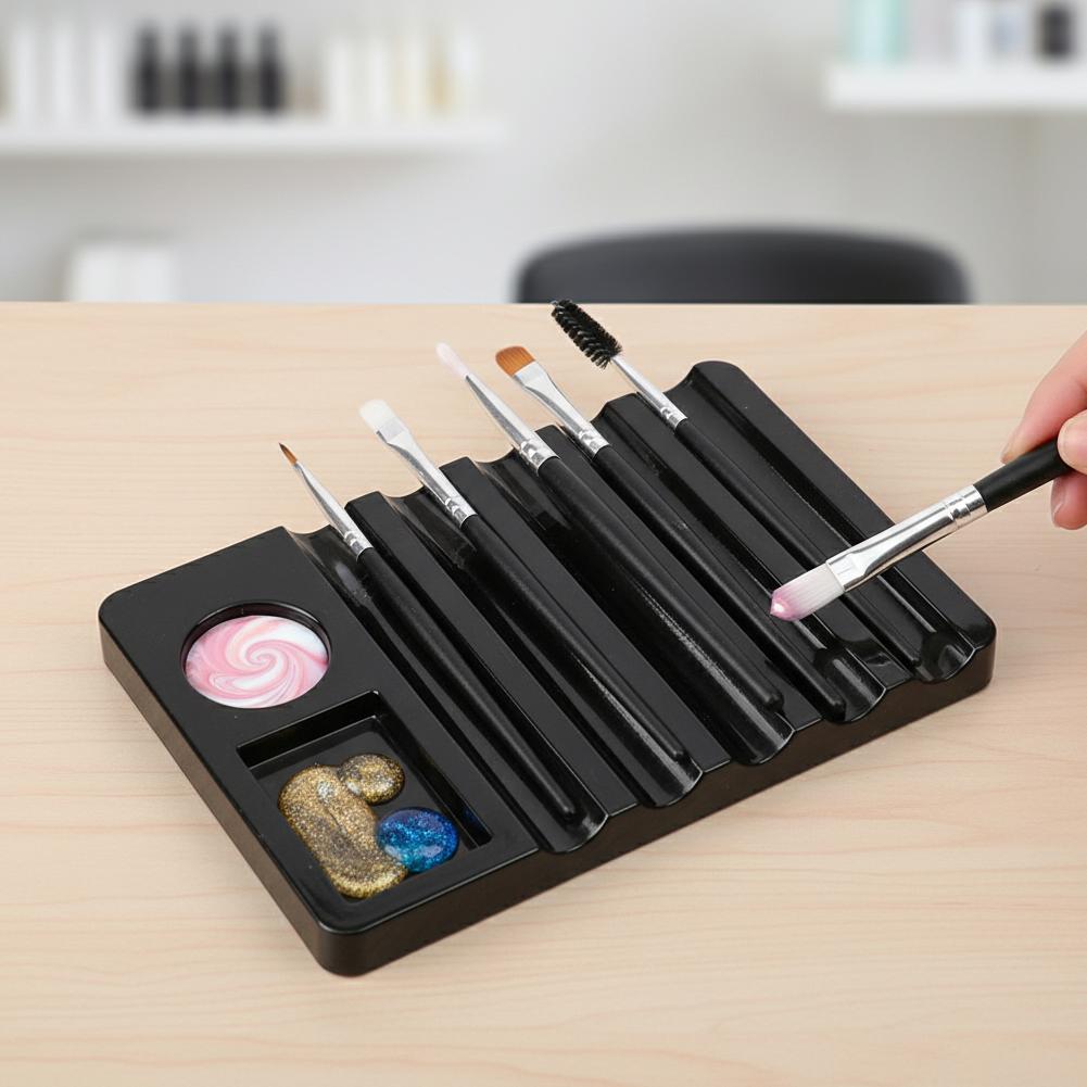 5-Grid Nail Art Pen Holder wit - đánh giá và giá Pen Holder Organizer