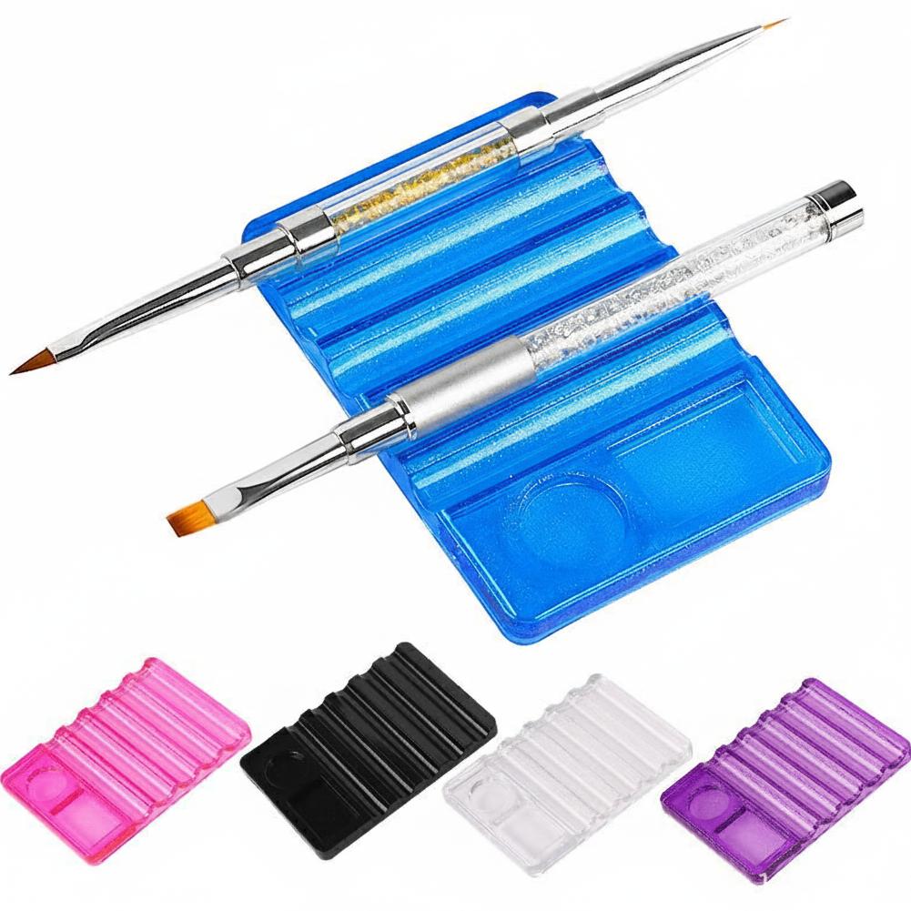 5-Grid Nail Art Pen Holder wit - đánh giá và giá Pen Holder Organizer