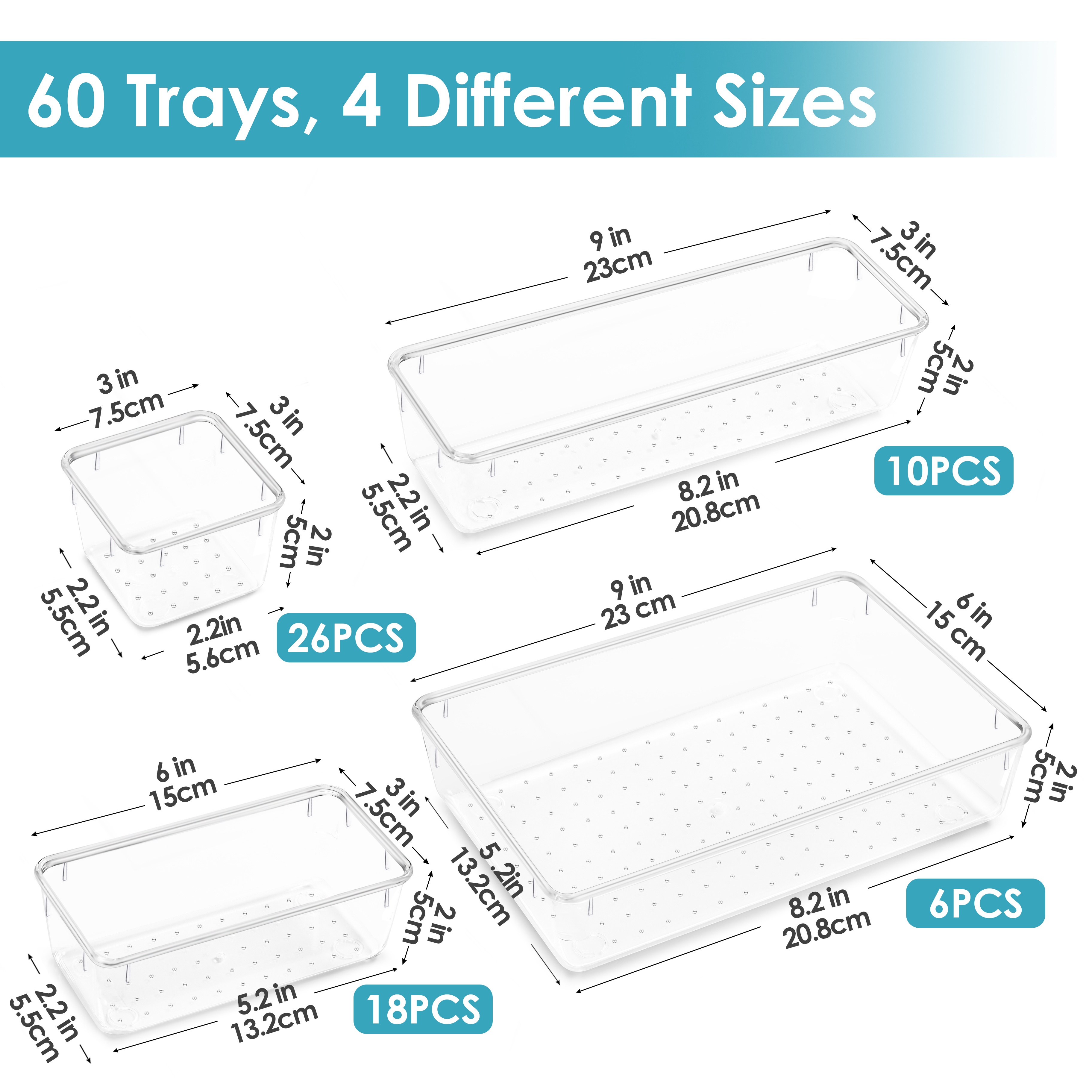 60pcs Table And Drawer Storage - đánh giá và giá Home Office United Kingdom