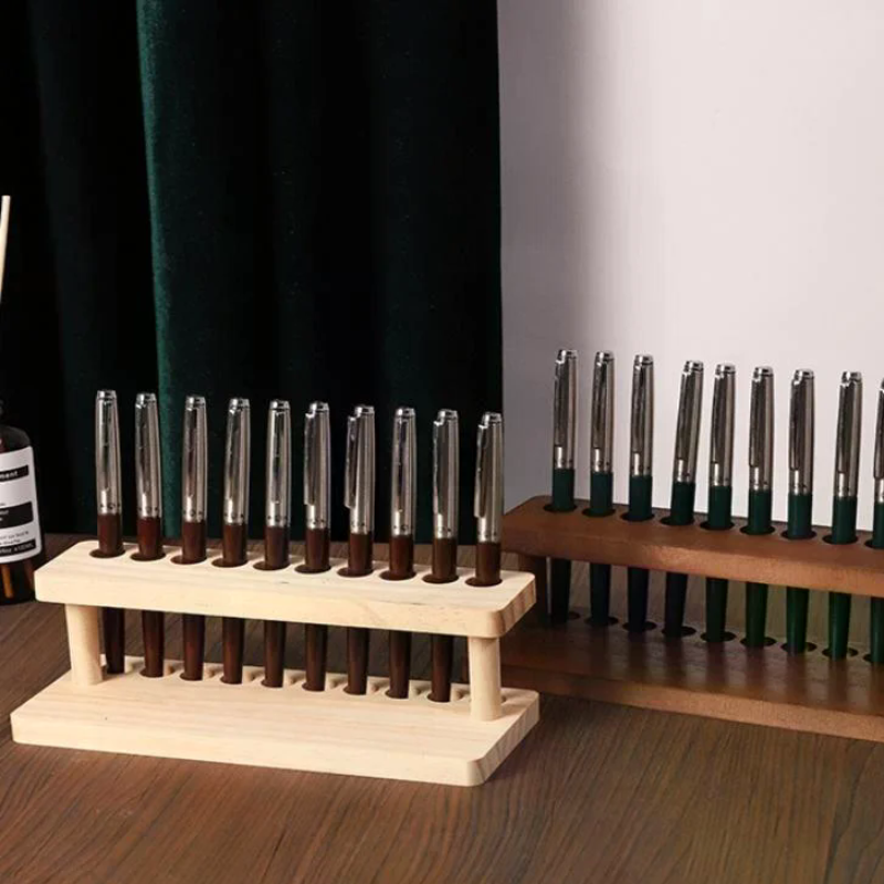 Walnut Wood Test Tube Rack Mul - đánh giá và giá Pen Holder Organizer