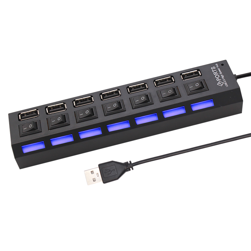 7 Port USB 2.0 Hub Splitter Fo - đánh giá và giá Home Office Pc