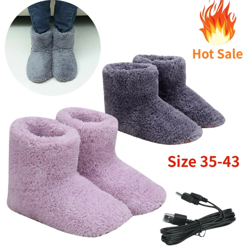 Useful Plush USB Heated Shoes  - đánh giá và giá Home Office Hours