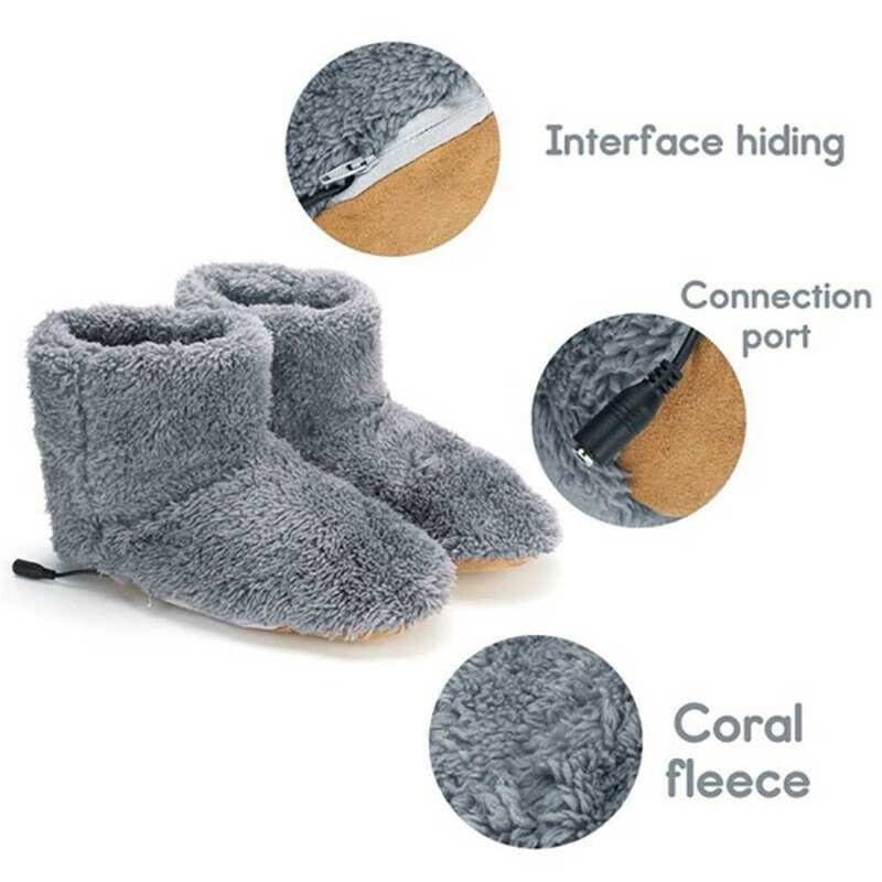 Useful Plush USB Heated Shoes  - đánh giá và giá Home Office Hours