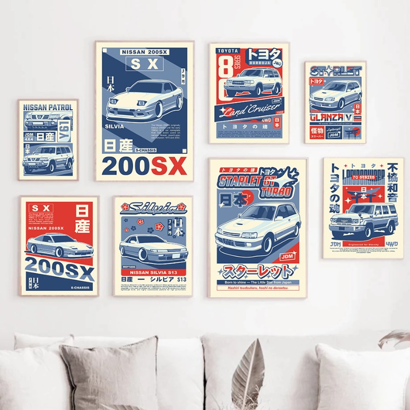 Minimalist JDM Car Poster Mode - đánh giá và giá Home Office Marketing