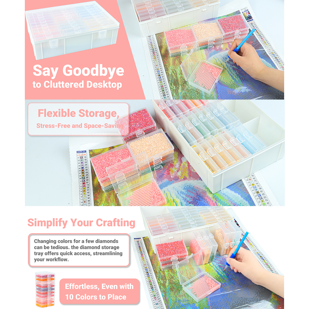 HOMFUN Diamond Painting Tray S - đánh giá và giá Rolling File Cart