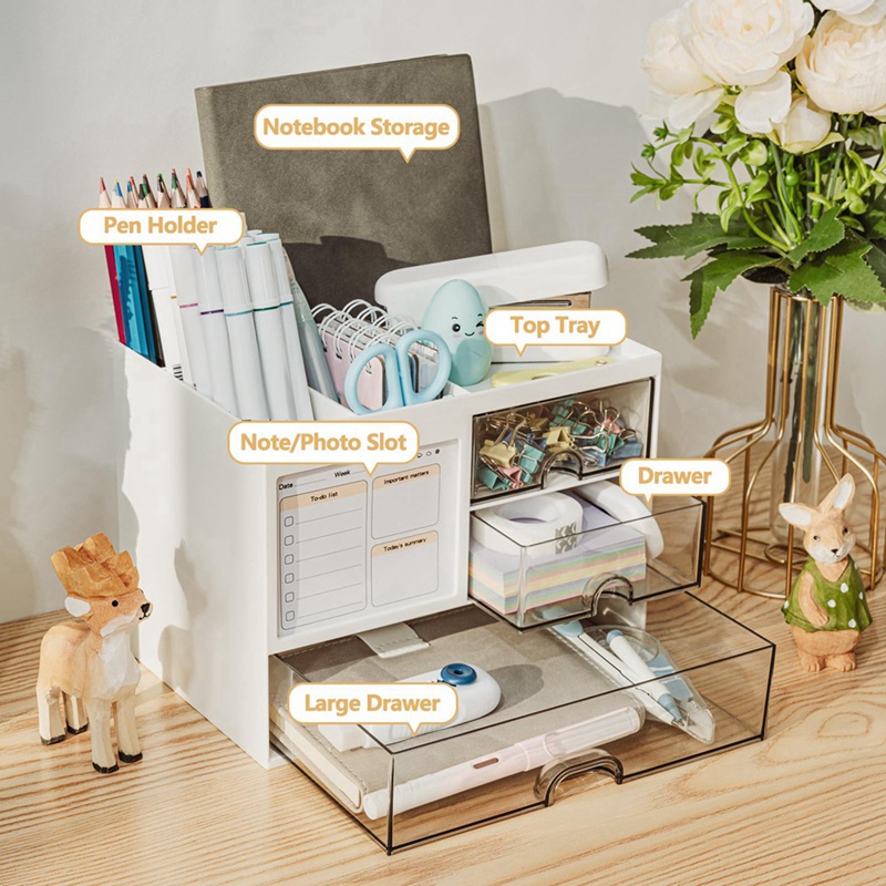 Desk Organizer with 3 Drawer,M - đánh giá và giá Pen Holder Organizer