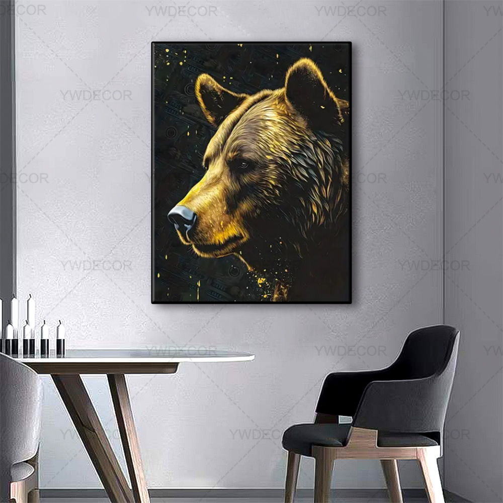 Bull and Bear Animals Painting - đánh giá và giá Home Office Marketing