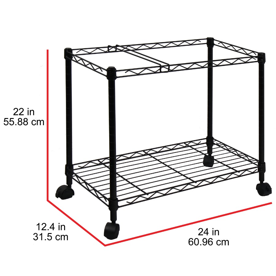 Portable 1-Tier Metal Rolling  - đánh giá và giá Rolling File Cart