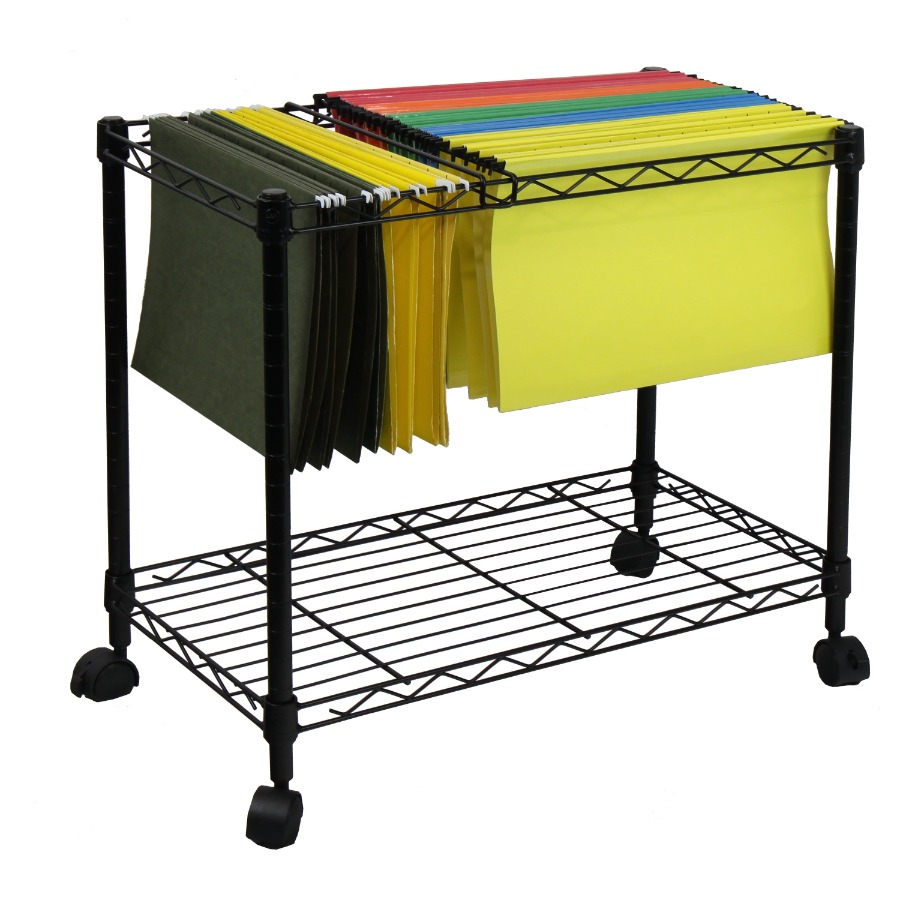 Portable 1-Tier Metal Rolling  - đánh giá và giá Rolling File Cart
