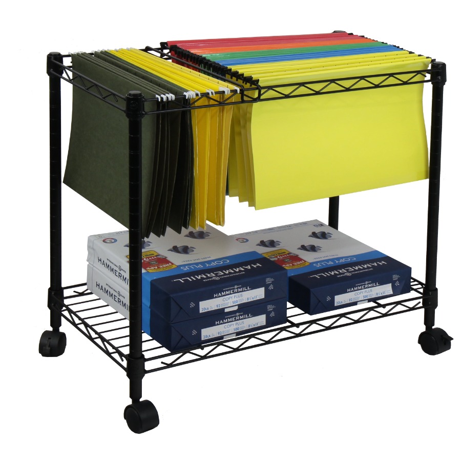 Portable 1-Tier Metal Rolling  - đánh giá và giá Rolling File Cart