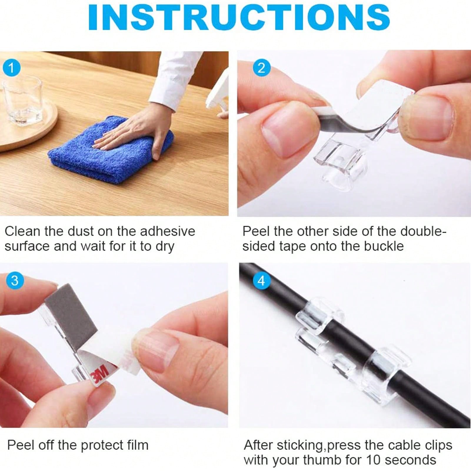 20Pcs Self Adhesive Transparen - đánh giá và giá Home Office Pc