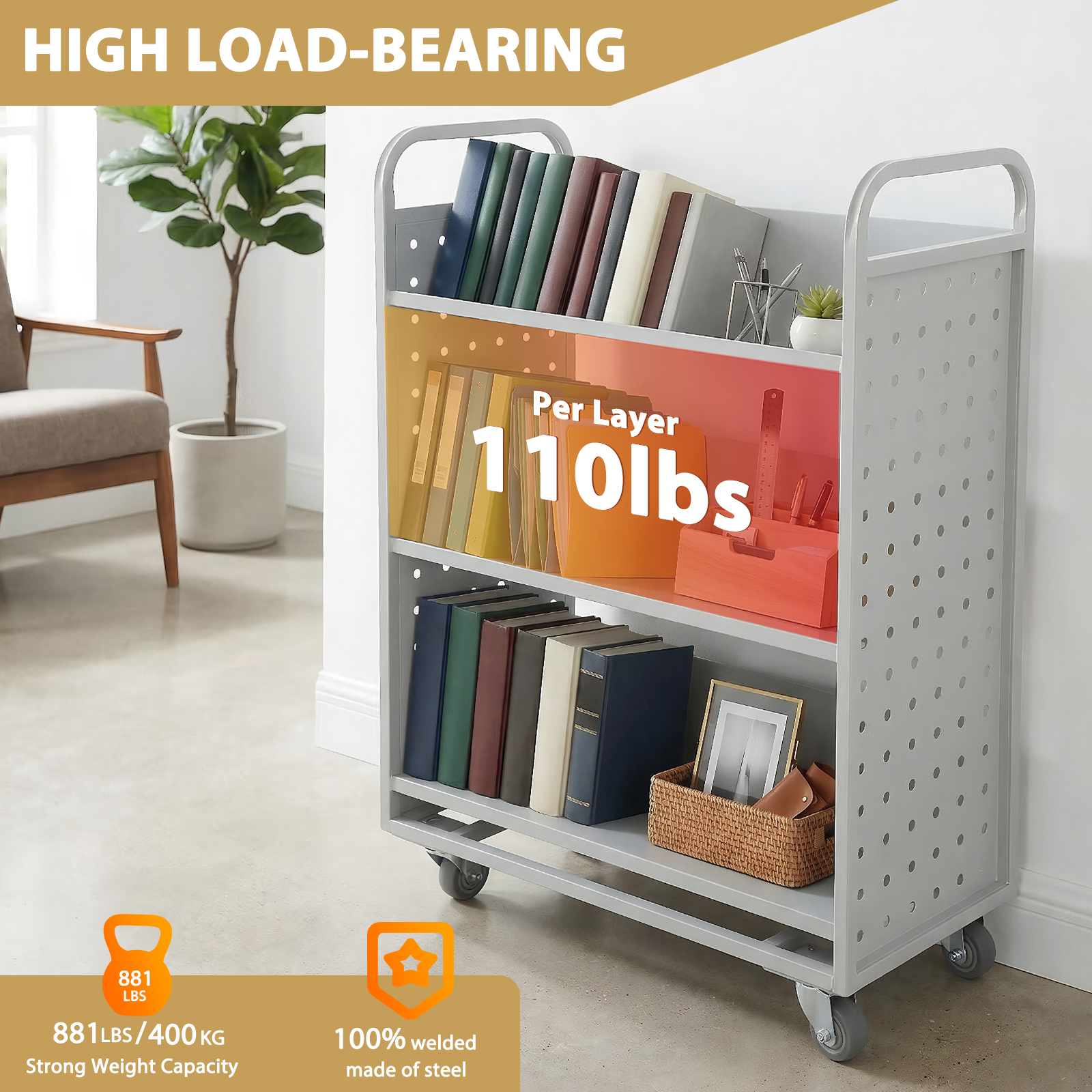 Archive Storage Cart Slanted S - đánh giá và giá Rolling File Cart