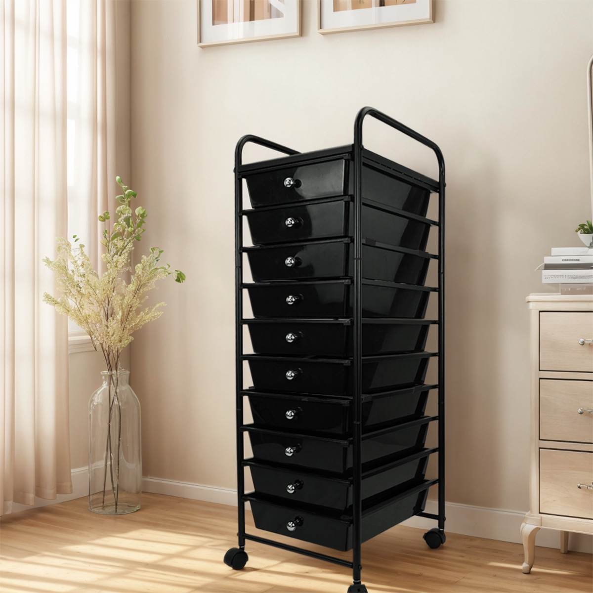 10 Plastic Drawer Rolling Stor - đánh giá và giá Rolling File Cart