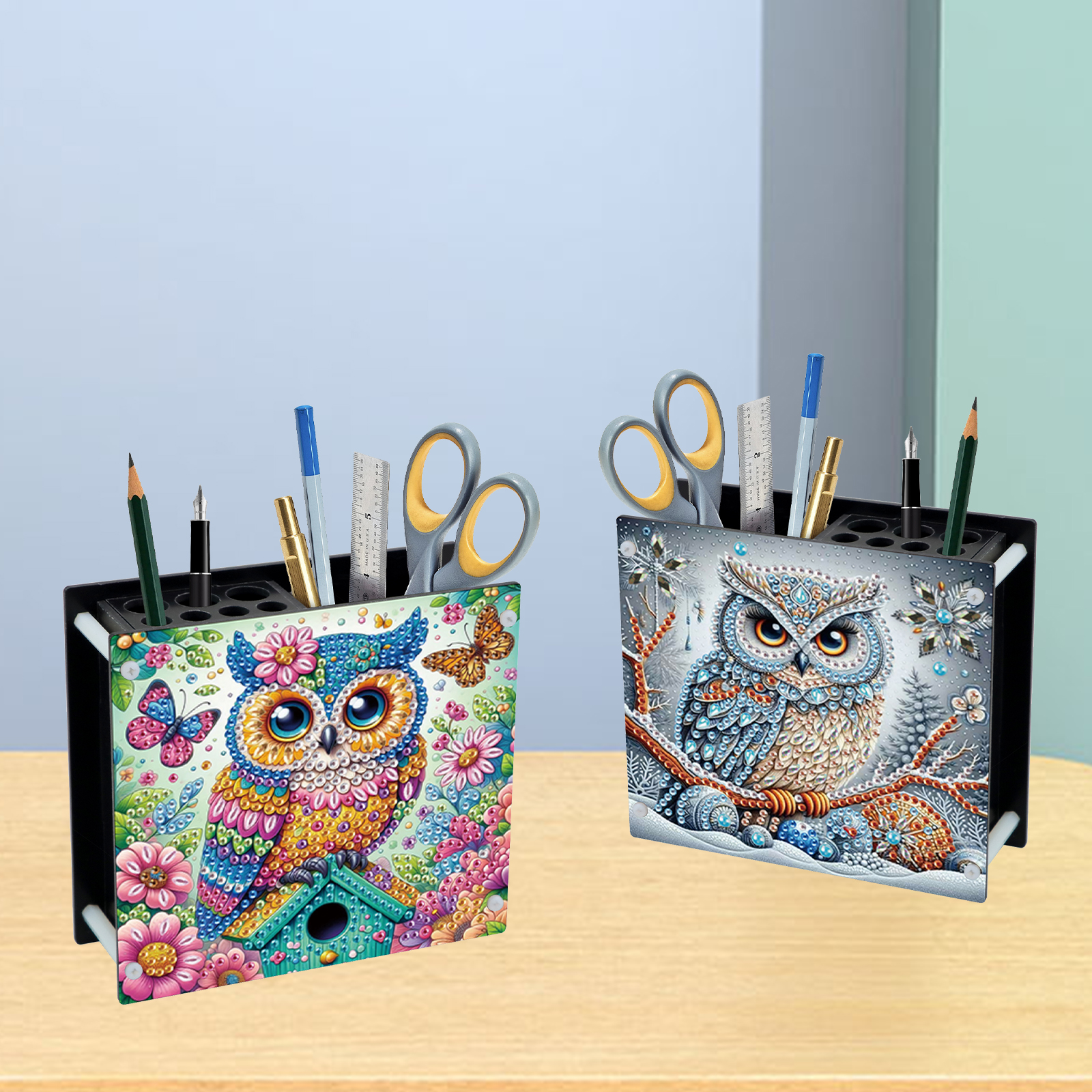 2Pcs Pen Holder Diamond Art Pa - đánh giá và giá Pen Holder Organizer