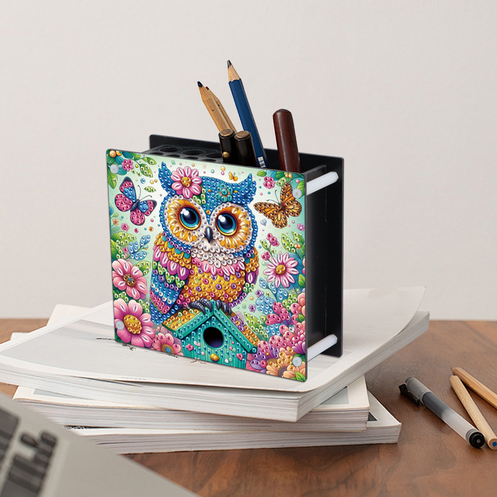 2Pcs Pen Holder Diamond Art Pa - đánh giá và giá Pen Holder Organizer