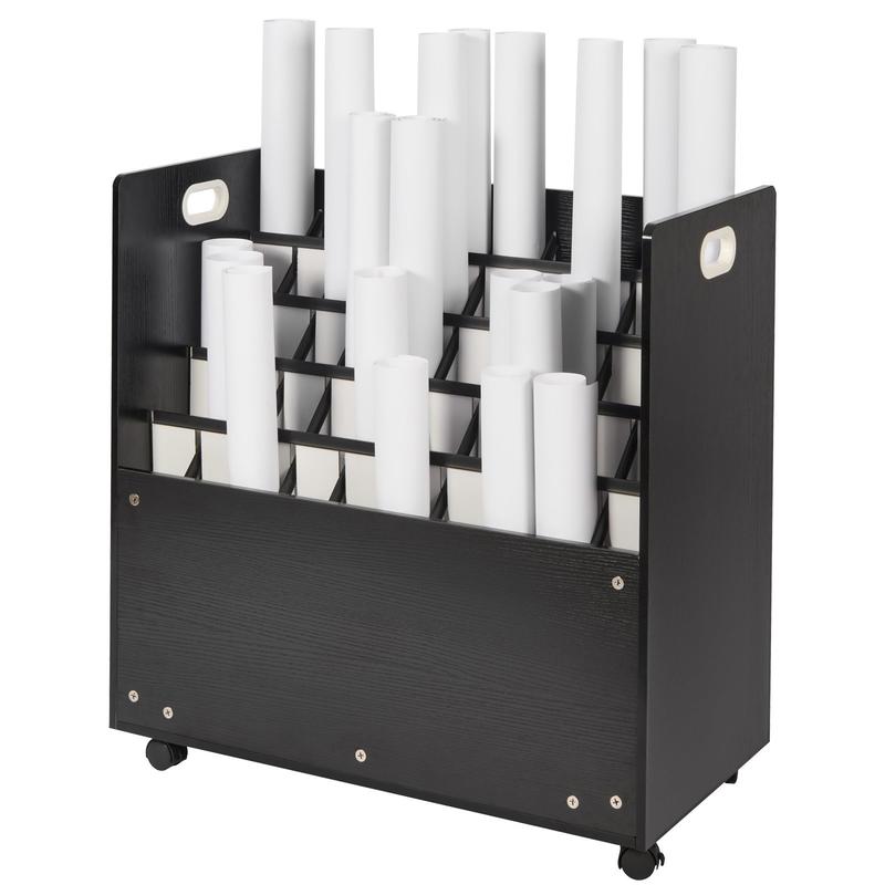 Blueprint storage rack, mobile - đánh giá và giá Rolling File Cart