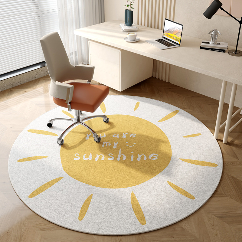 Modern Abstract Round Rug Flan - đánh giá và giá Home Office Cozy