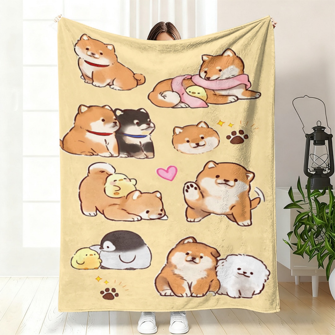 Soft Flannel Blanket Cute Cart - đánh giá và giá Home Office Cozy