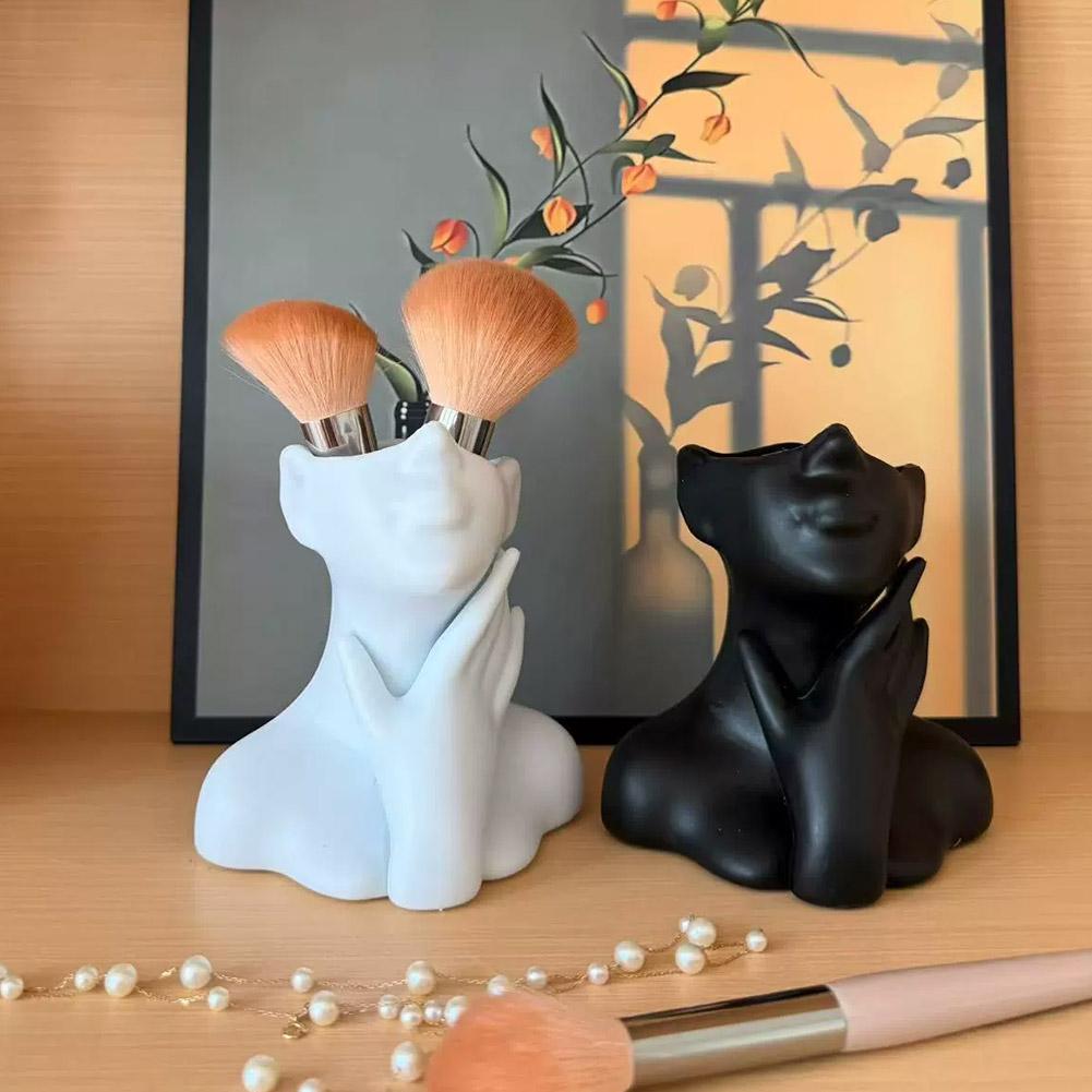Female Bust Figurine Vase Make - đánh giá và giá Pen Holder Organizer