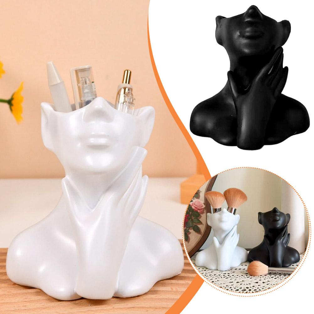 Female Bust Figurine Vase Make - đánh giá và giá Pen Holder Organizer